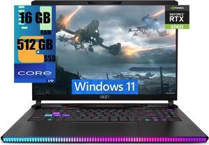 MSI Raider 16 Gaming Laptop, 16" QHD 240Hz Display, Intel Core i9-13950HX 24 Cores Processor, NVIDIA GeForce RTX 4060 8 GB GDDR6, 16GB DDR5  512GB PCIe SSD, Cooler Boost 5, Windows 11