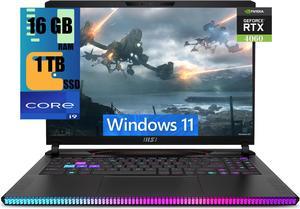 MSI Raider 16 Gaming Laptop, 16" QHD 240Hz Display, Intel Core i9-13950HX 24 Cores Processor, NVIDIA GeForce RTX 4060 8 GB GDDR6, 16GB DDR5  1TB PCIe SSD, Cooler Boost 5, Windows 11