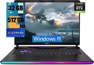 MSI Raider 16 Gaming Laptop, 16" QHD 240Hz Display, Intel Core i9-13950HX 24 Cores Processor, NVIDIA GeForce RTX 4060 8 GB GDDR6, 32GB DDR5  512GB PCIe SSD, Cooler Boost 5, Windows 11