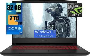 MSI Pulse GL66 15 Gaming Laptop, 15.6" FHD 144Hz , Intel Core i7-11800H 8 Cores Processor, NVIDIA GeForce RTX 3070 8GB GDDR6, 32GB DDR4  2TB PCIe SSD, RGB Keyboard, BT 5.1, Windows 11 Pro