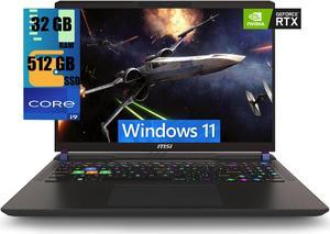 MSI Vector 16 Gaming Laptop, 16" QHD+ 240Hz, Intel Core i9-14900HX 24 Cores Processor, NVIDIA GeForce RTX 4070 8GB GDDR6, 32GB DDR5  512GB PCIe SSD, Thunderbolt 4, Cooler Boost 5, Windows 11