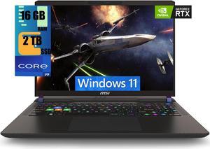 MSI Vector 16 Gaming Laptop, 16" QHD+ 240Hz, Intel Core i9-14900HX 24 Cores Processor, NVIDIA GeForce RTX 4070 8GB GDDR6, 16GB DDR5  2TB PCIe SSD, Thunderbolt 4, Cooler Boost 5, Windows 11