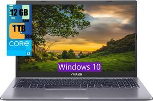 ASUS VivoBook 15 Laptop, 15.6" FHD (1920x1080) Display, Intel i3-1115G4 2 Cores Processor, Intel UHD Graphics, 12GB DDR4  1TB PCIe SSD, USB Type-C, HDMI, Wi-Fi, Windows 10