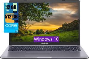 ASUS VivoBook 15 Laptop, 15.6" FHD (1920x1080) Display, Intel i3-1115G4 2 Cores Processor, Intel UHD Graphics, 12GB DDR4  512GB PCIe SSD,USB Type-C, HDMI, Wi-Fi, Windows 10