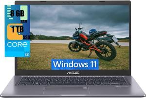 ASUS VivoBook 15 Laptop, 15.6" FHD1920 x 1080 Touchscreen, Intel Core i3-1115G4 Up to 4.1GHz 2 Cores Processors, Intel UHD Graphics, 8GB DDR4  1TB PCIe SSD, Fingerprint Reader, Windows 11