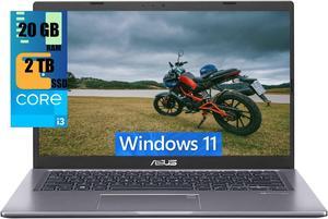 ASUS VivoBook 15 Laptop, 15.6" FHD1920 x 1080 Touchscreen, Intel Core i3-1115G4 Up to 4.1GHz 2 Cores Processors, Intel UHD Graphics, 20GB DDR4  2TB PCIe SSD, Fingerprint Reader, Windows 11