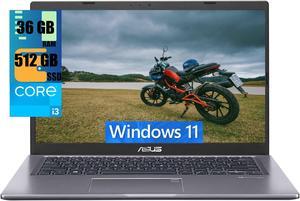 ASUS VivoBook 15 Laptop, 15.6" FHD1920 x 1080 Touchscreen, Intel Core i3-1115G4 Up to 4.1GHz 2 Cores Processors, Intel UHD Graphics, 36GB DDR4  512GB PCIe SSD, Fingerprint Reader, Windows 11