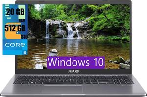 ASUS Vivobook 15 Laptop, 15.6" FHD (1920 x 1080) Touchscreen, Intel Core i5-1135G7 4 Cores Processor, Intel Iris Xe Graphics, 20GB DDR4  512GB PCIe SSD, Webcam, HDMI, Wi-Fi, Windows 10