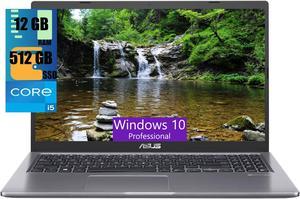 ASUS Vivobook 15 Laptop, 15.6" FHD (1920 x 1080) Touchscreen, Intel Core i5-1135G7 4 Cores Processor, Intel Iris Xe Graphics, 12GB DDR4  512GB PCIe SSD, Webcam, HDMI, Wi-Fi, Windows 10 Pro