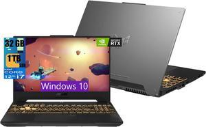 ASUS TUF F15 Gaming Laptop, 15.6'' FHD 144Hz Display, Intel Core i7-12700H 14 Cores Processor, NVIDIA GeForce RTX 4070 8GB GDDR6, 32GB DDR4  1TB PCIe SSD, Backlit Keyboard, Windows 10