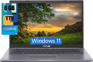 ASUS VivoBook 15 Thin and Light Laptop, 15.6" FHD (1920 x 1080) Display, Intel Core i5-1135G7 4 cores Processor, Intel Iris Xe Graphics, 8GB DDR4  1TB PCIe SSD, Fingerprint, Windows 11