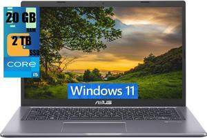 ASUS VivoBook 15 Thin and Light Laptop, 15.6" FHD (1920 x 1080) Display, Intel Core i5-1135G7 4 cores Processor, Intel Iris Xe Graphics, 20GB DDR4  2TB PCIe SSD, Fingerprint, Windows 11