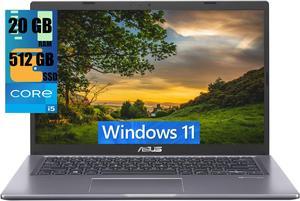 ASUS VivoBook 15 Thin and Light Laptop, 15.6" FHD (1920 x 1080) Display, Intel Core i5-1135G7 4 cores Processor, Intel Iris Xe Graphics, 20GB DDR4  512GB PCIe SSD, Fingerprint, Windows 11