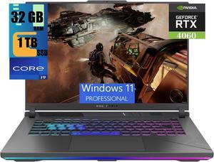 ASUS ROG Strix G16 Gaming Laptop 160 QXGA 2560x1600 240Hz Display Intel Core i914900HX 24Cores Processor GeForce RTX 4060 8GB GDDR6 32GB DDR5 1TB PCIe SSD WiFi 6E Windows 11 Pro