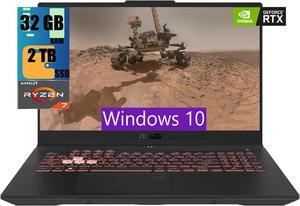 ASUS TUF Gaming A15 Gaming Laptop, 15.6" FHD 144Hz Display, AMD Ryzen 7 7940HS 8 Core Processor, NVIDIA GeForce RTX 4070 8GB GDDR6, 32GB DDR5  2TB PCIe SSD, Wi-Fi 6, Windows 10