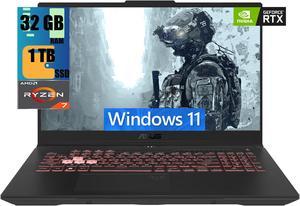 ASUS TUF Gaming A15 Gaming Laptop, 15.6" FHD 144Hz Display, AMD Ryzen 7 7940HS 8 Core Processor, NVIDIA GeForce RTX 4070 8GB GDDR6, 32GB DDR5  1TB PCIe SSD, Wi-Fi 6, Windows 11