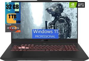 ASUS TUF Gaming A15 Gaming Laptop, 15.6" FHD 144Hz Display, AMD Ryzen 7 7940HS 8 Core Processor, NVIDIA GeForce RTX 4070 8GB GDDR6, 32GB DDR5  1TB PCIe SSD, Wi-Fi 6, Windows 11 Pro