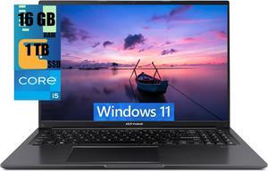 ASUS Vivobook 16 Laptop, 16" WUXGA (1920 x 1200) 16:10 Display, Intel Core i5-13500H 12 cores Processor, Intel UHD Graphics, 16GB DDR4  1TB PCIe SSD, Wi-Fi 5 + Bluetooth 4.1, Windows 11