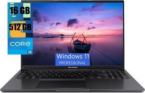 ASUS Vivobook 16 Laptop, 16" WUXGA (1920 x 1200) 16:10 Display, Intel Core i5-13500H 12 cores Processor, Intel UHD Graphics, 16GB DDR4  512GB PCIe SSD, Wi-Fi 5 + Bluetooth 4.1, Windows 11 Pro