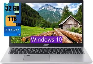 Acer Aspire 5 15 Laptop, 15.6" Full HD Display, Intel Core i7-1165G7 4 cores Processor, Intel Iris Xe Graphics, 32GB DDR4  1TB PCIe SSD, WiFi 6, Fingerprint Reader, Windows 10