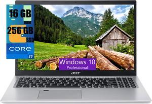 Acer Aspire 5 15 Laptop, 15.6" Full HD Display, Intel Core i7-1165G7 4 cores Processor, Intel Iris Xe Graphics, 16GB DDR4  256GB PCIe SSD, WiFi 6, Fingerprint Reader, Windows 10 Pro