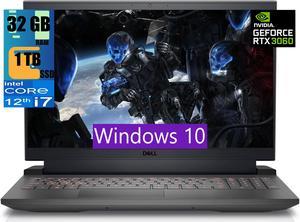 Dell G15 5520 15 Gaming Laptop, 15.6" FHD 120Hz Display, Intel Core i7-12700H 14 cores  Processor, NVIDIA GeForce RTX 3060 6GB GDDR6, 32GB DDR5  1TB PCIe SSD, Wi-Fi 6, USB C, Windows 10