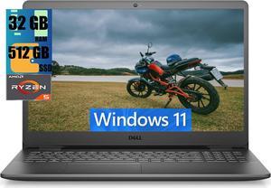 Dell Inspiron 3505 15 Laptop, 15.6" FHD (1920 x 1080) Display, AMD Ryzen 5 3450U Quad-Core Processor , AMD Radeon Vega 8 Graphics, 32GB DDR4  512GB PCIe SSD, Webcam, Wi-Fi, HDMI, Windows 11