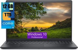 Dell Inspiron 3511 15 Laptop, 15.6" FHD (1920 x 1080) Display, Intel Core i5-1135G7 Quad-Core Processor, Intel Iris Xe Graphics, 12GB DDR4  1TB PCIe SSD, Wi-Fi, HDMI, Bluetooth, Windows 10 Pro