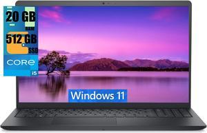 Dell Inspiron 3511 15 Laptop, 15.6" FHD (1920 x 1080) Display, Intel Core i5-1135G7 Quad-Core Processor, Intel Iris Xe Graphics, 20GB DDR4  512GB PCIe SSD, Wi-Fi, HDMI, Bluetooth, Windows 11