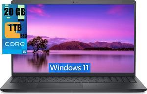 Dell Inspiron 3511 15 Laptop, 15.6" FHD (1920 x 1080) Display, Intel Core i5-1135G7 Quad-Core Processor, Intel Iris Xe Graphics, 20GB DDR4  1TB PCIe SSD, Wi-Fi, HDMI, Bluetooth, Windows 11