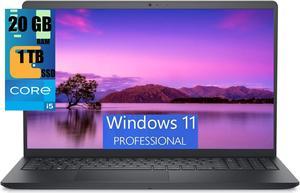 Dell Inspiron 3511 15 Laptop, 15.6" FHD (1920 x 1080) Display, Intel Core i5-1135G7 Quad-Core Processor, Intel Iris Xe Graphics, 20GB DDR4  1TB PCIe SSD, Wi-Fi, HDMI, Bluetooth, Windows 11 Pro