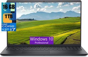 Dell Inspiron 3520 15 Laptop, 15.6" Full HD (1920x1080) Display, Intel Core i7-1255U 10-Core Processor, Intel Iris Xe Graphics, 16GB DDR4  1TB PCIe SSD, Webcam, Wi-Fi 6, Windows 10 Pro