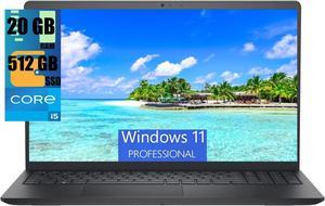 Dell Inspiron 3511 15 Laptop, 15.6" FHD Touchscreen, Intel Core i5-1135G7 Quad-Core Processor, Intel Iris Xe Graphics, 20GB DDR4  512GB PCIe SSD, Webcam, HDMI, WiFi, Windows 11 Pro