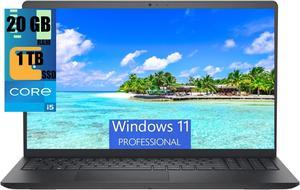 Dell Inspiron 3511 15 Laptop, 15.6" FHD Touchscreen, Intel Core i5-1135G7 Quad-Core Processor, Intel Iris Xe Graphics, 20GB DDR4  1TB PCIe SSD, Webcam, HDMI, WiFi, Windows 11 Pro