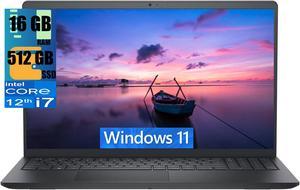 Dell Inspiron 3520 15 Business Laptop, 15.6" FHD Touchscreen, Intel Core i7-1255U 10 Cores Processor, Intel Iris Xe Graphics, 16GB DDR4  512GB PCIe SSD, Webcam, HDMI, Wi-Fi 6, Windows 11