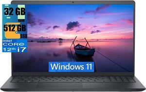 Dell Inspiron 3520 15 Business Laptop, 15.6" FHD Touchscreen, Intel Core i7-1255U 10 Cores Processor, Intel Iris Xe Graphics, 32GB DDR4  512GB PCIe SSD, Webcam, HDMI, Wi-Fi 6, Windows 11