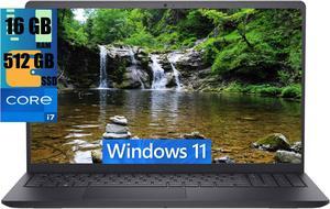 Dell Inspiron 15 Laptop, 15.6" FHD (1920 x 1080) Touchscreen, Intel Core i7-1165G7 4 Cores Processor, Intel Iris Xe Graphics, 16GB DDR4  512GB PCIe SSD, Webcam, Bluetooth 5, HDMI, Windows 11