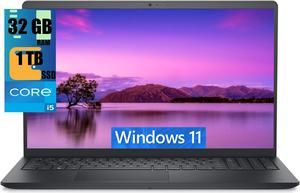 Dell Inspiron 3520 15 Laptop, 15.6" FHD Touchscreen, Intel Core i5-1135G7 Quad-Core Processor, Intel UHD Graphics, 32GB DDR4  1TB PCIe SSD, Bluetooth, HD Webcam, Wi-Fi 5, Windows 11