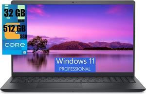 Dell Inspiron 3520 15 Laptop, 15.6" FHD Touchscreen, Intel Core i5-1135G7 Quad-Core Processor, Intel UHD Graphics, 32GB DDR4  512GB PCIe SSD, Bluetooth, HD Webcam, Wi-Fi 5, Windows 11 Pro