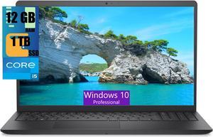 Dell Inspiron 3530 15 Laptop, 15.6" FHD (1920 x 1080) Touchscreen, Intel Core i5-1335U (10 Cores, 4.60 GHz) Processor, Intel Iris Xe Graphics, 12GB DDR4  1TB PCIe SSD, Wi-Fi 6, Windows 10 Pro