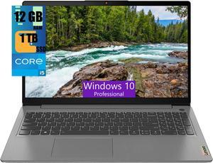 Lenovo IdeaPad 3 15 Laptop, 15.6" FHD (1920x1080) Touchscreen, Intel i5-1135G7 4-Core (Up to 4.2GHz) Processor, Intel Iris Xe Graphics, 12GB DDR4  1TB PCIe SSD, WiFi, HDMI, Windows 10 Pro