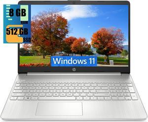 HP 15 Laptop, 15.6" HD Display, AMD Ryzen 3 5300U 4 Cores Processor, AMD Radeon Graphics, 8GB DDR4  512GB PCIe SSD, Webcam, HDMI, Wi-Fi, Windows 11