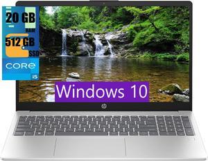 HP 15 Laptop, 15.6" FHD (1920 x 1080) Display, 11th Gen Intel Core i5-1135G7 4 cores Processor, Intel Iris Xe Graphics, 20GB DDR4  512GB PCIe SSD, Bluetooth, HDMI, Windows 10