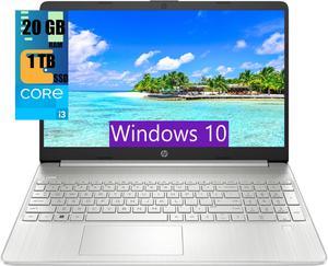 HP 15 Laptop, 15.6" HD Touchscreen, Intel Core i3-1115G4 2 Cores Processor, Intel UHD Graphics, 20GB DDR4  1TB PCIe SSD, WiFi, Bluetooth, Numeric Keypad, Windows 10