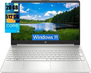 HP 15 Laptop, 15.6" Full HD (1920 x 1080) Display, Intel Core i3-1115G4 2 Cores Processor, Intel UHD Graphics, 20GB DDR4  512GB PCIe SSD, WiFi, Bluetooth 4.2, Webcam, Windows 11