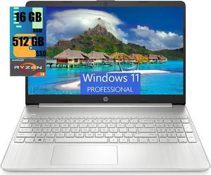 HP 15 Laptop, 15.6" HD Touchscreen, AMD Ryzen 3 3250U Dual-Core Processor, AMD Radeon Graphics, 16GB DDR4  512GB PCIe SSD, Wi-Fi and Bluetooth 4.2, Windows 11 Pro