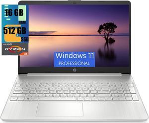 HP 15 Laptop, 15.6" HD Touchscreen, AMD Ryzen 3 3250U Dual-Core Processor, AMD Radeon Graphics, 16GB DDR4  512GB PCIe SSD, 720p Webcam, Wi-Fi and Bluetooth 4.2, Windows 11 Pro