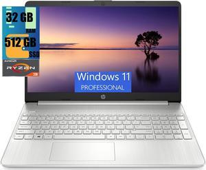 HP 15 Laptop, 15.6" HD Touchscreen, AMD Ryzen 3 3250U Dual-Core Processor, AMD Radeon Graphics, 32GB DDR4  512GB PCIe SSD, 720p Webcam, Wi-Fi and Bluetooth 4.2, Windows 11 Pro