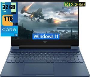 HP Victus 15 Gaming Laptop, 15.6" Full HD 144Hz Display, Intel Core i5-13420H 8-Cores Processor, GeForce RTX 3050 6GB GDDR6 Graphics, 32GB DDR4  1TB PCIe SSD, WIFI 6, Bluetooth 5.2, Windows 11