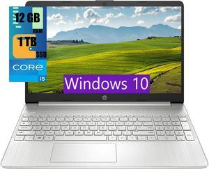 HP 15 Laptop, 15.6" FHD (1920 x 1080) Touchscreen, Intel Core i5-1135G7 4 Cores up to 4.20 Processor, Intel Iris Xe Graphics, 12GB DDR4  1TB PCIe SSD, Webcam, Wi-Fi, Bluetooth, Windows 10